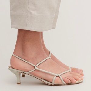 COS Strappy Leather Kitten-heel Sandals